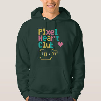 Pixel Heart Club: Retro Love Pixel Art for Gamers  Hoodie