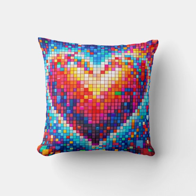 Pixel heart cushion (Front)