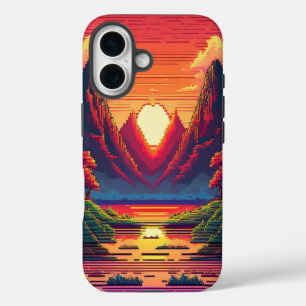 Pixel Horizon iPhone 16 Case