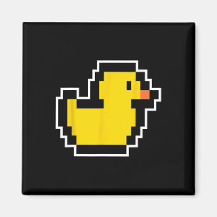 Pixel Little Duck 80s Video Game Halloween Costume Magnet