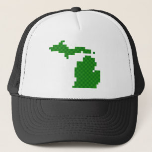 Pixel Michigan Trucker Hat