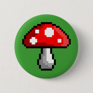 Pixel Mushroom Button