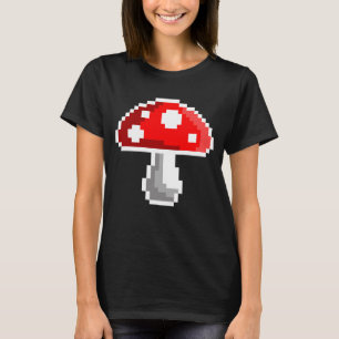 Pixel Mushroom Hoodie Dress (Dark) T-Shirt