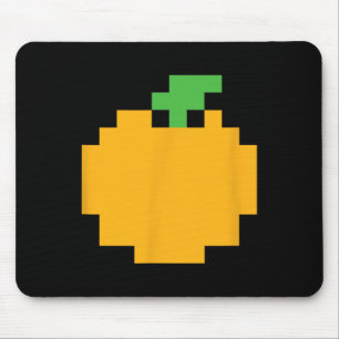 Pixel Orange 80s Video Game Halloween Easy Group C Mouse Mat