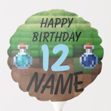 Pixel Party Balloon