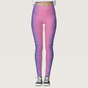 Pixel pattern 01.B.bw.Pink BG Leggings