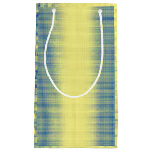 Pixel pattern 01.B.bw.Yellow BG Small Gift Bag