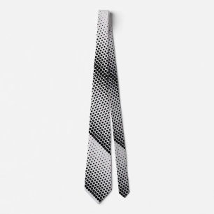 Pixel Pattern 08.B.w Grey BG Tie
