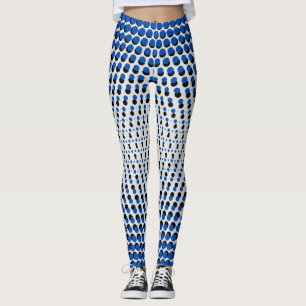 Pixel Pattern 09.BBLK.w OffWhite BG Leggings