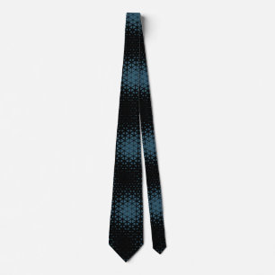 Pixel Pattern 10.B.bw Black BG Tie