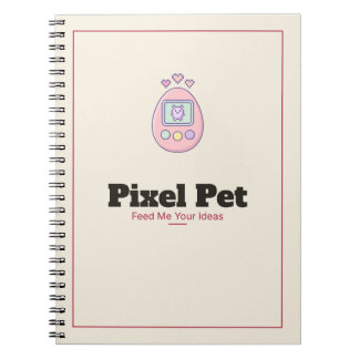 Pixel Pet Virtual Pet Spiral Notebook