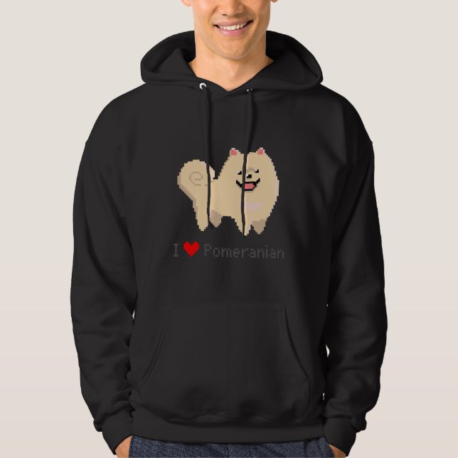 Pixel Pomeranian Hoodie (Front)