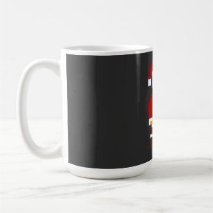 Pixel Pose Santa Claus Coffee Mug