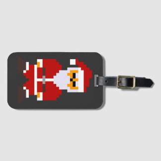 Pixel Pose Santa Claus Luggage Tag