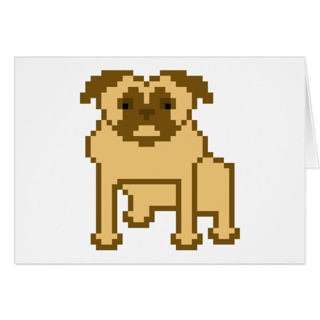 Pixel Pug (Front Horizontal)