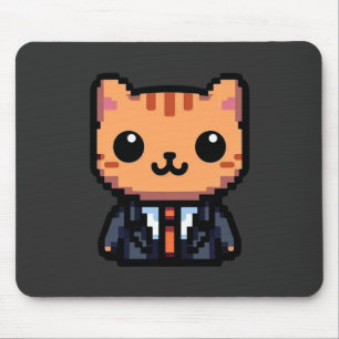 Pixel Purrfection Cat Mouse Mat