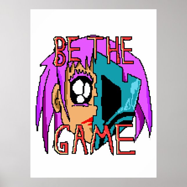 Pixel Rebel Zoe - 8-Bit Character Art Poster (Front)