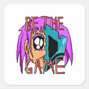 Pixel Rebel Zoe - 8-Bit Character Art Square Sticker