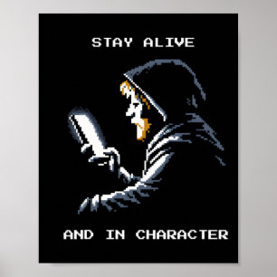 Pixel Roleplay Retro Gamer Vibes  Poster