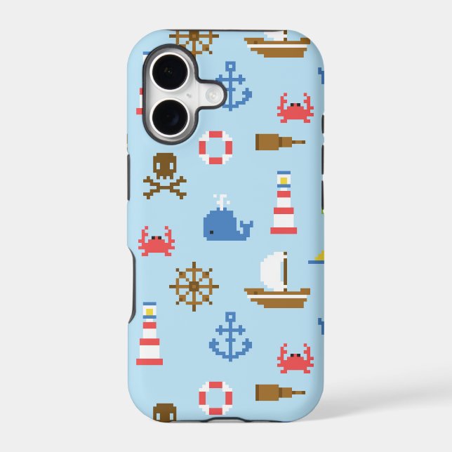 Pixel Sea Art Pattern (Back)
