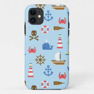 Pixel Sea Art Pattern iPhone 11 Case