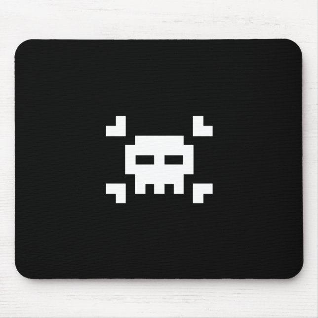 Pixel Skull Mouse Mat (Front)