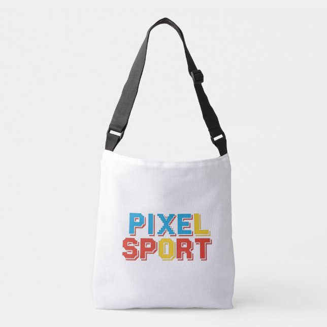 Pixel Sport Bag | Retro Gamer Gym & Travel Tote (Front)