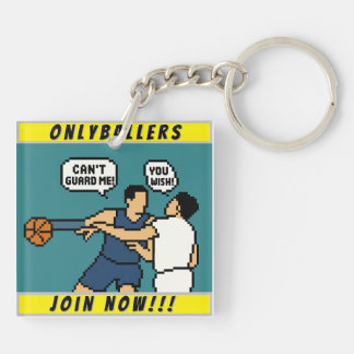 Pixel Sport Basketball Keychain – Retro Gaming Sty