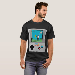 Pixel Sport Golf Retro Gaming T-Shirt 