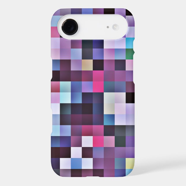 Pixel Squares iPhone 6 case - purples (Back)