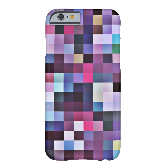 Pixel Squares iPhone 6 case - purples (Back)