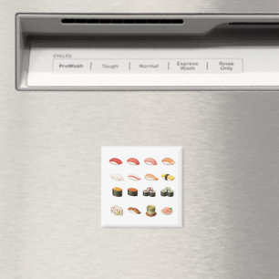 Pixel Sushi Magnet – Japanese Food Pixel Art