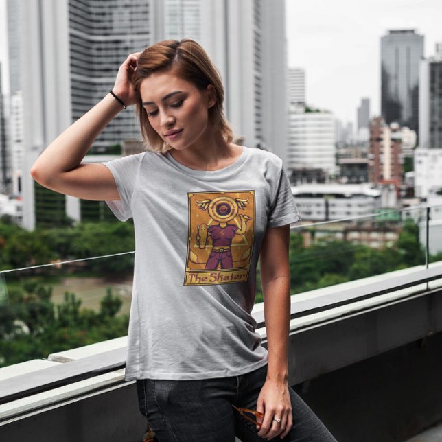 Pixel Tarot Card Skater T-Shirt (Creator Uploaded)