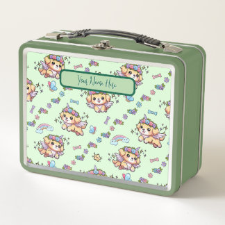 Pixel The Puppicorn Lunchbox Green