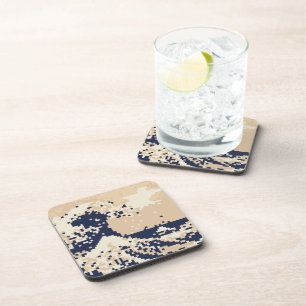 Pixel Tsunami 8 Bit Pixel Art Coaster