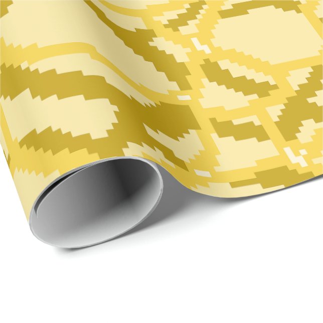 Pixel Water Ripple Pattern Wrapping Paper (Roll Corner)