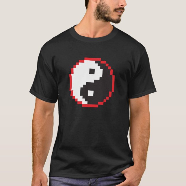 Pixel Yin-Yang T-Shirt (Front)