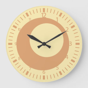 Pixelat Displaced Circles by Masanser Large Clock