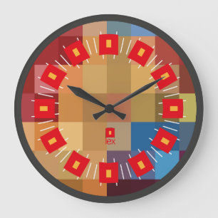 PIXELAT FIRST SERIES LEX by Masanser Large Clock