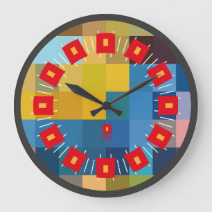 PIXELAT FIRST SERIES LEX by Masanser Large Clock