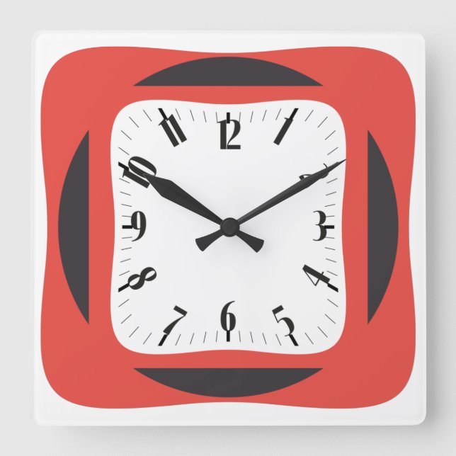 PIXELAT FIRST SERIES LEX by Masanser Square Wall Clock (Front)