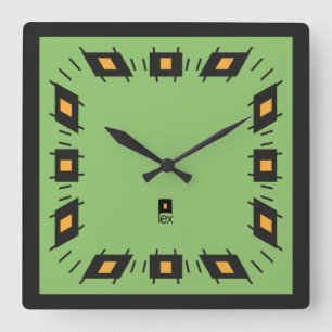 PIXELAT FIRST SERIES LEX by Masanser Square Wall Clock