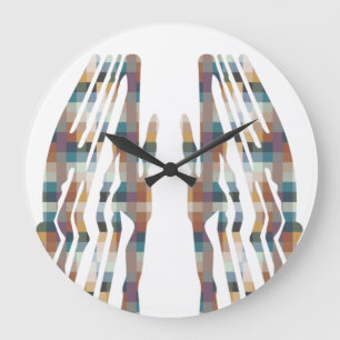 PIXELAT FIRST SERIES shadows by Masanser Large Clock