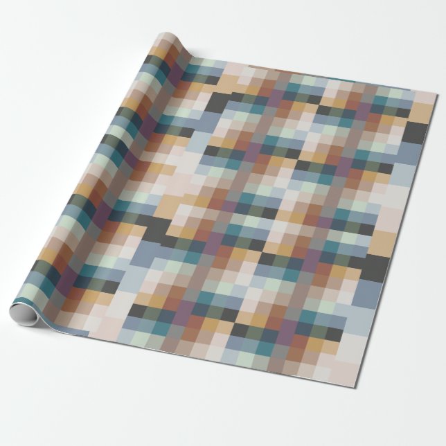 PIXELAT FIRST SERIES shadows by Masanser Wrapping Paper (Unrolled)