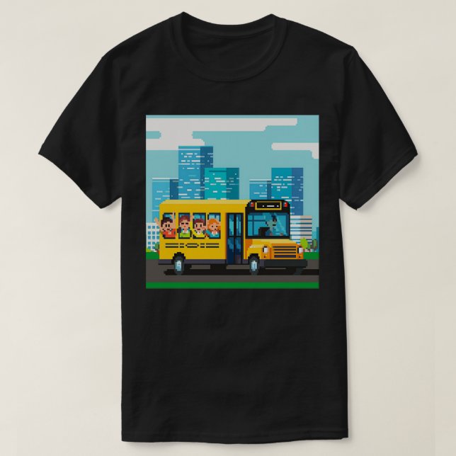 Pixelated Back to School 1 T-Shirt (Design Front)