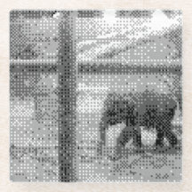 pixelated elephant
