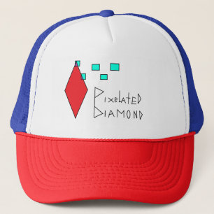 pixelated hat