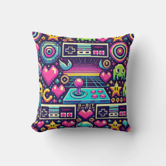 Pixelated Icons Cushion