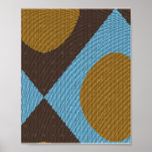 Pixelated Minimalist Pattern  Poster