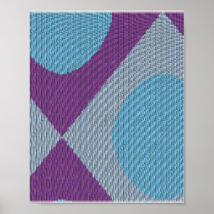 Pixelated Minimalist Pattern  Poster